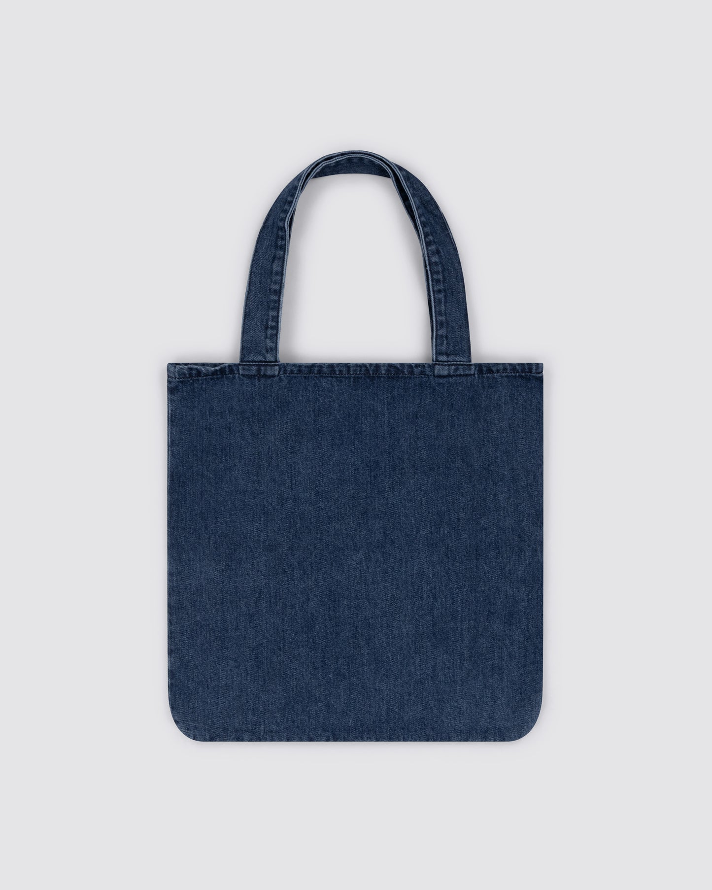 oversized tote bag _ dark wash