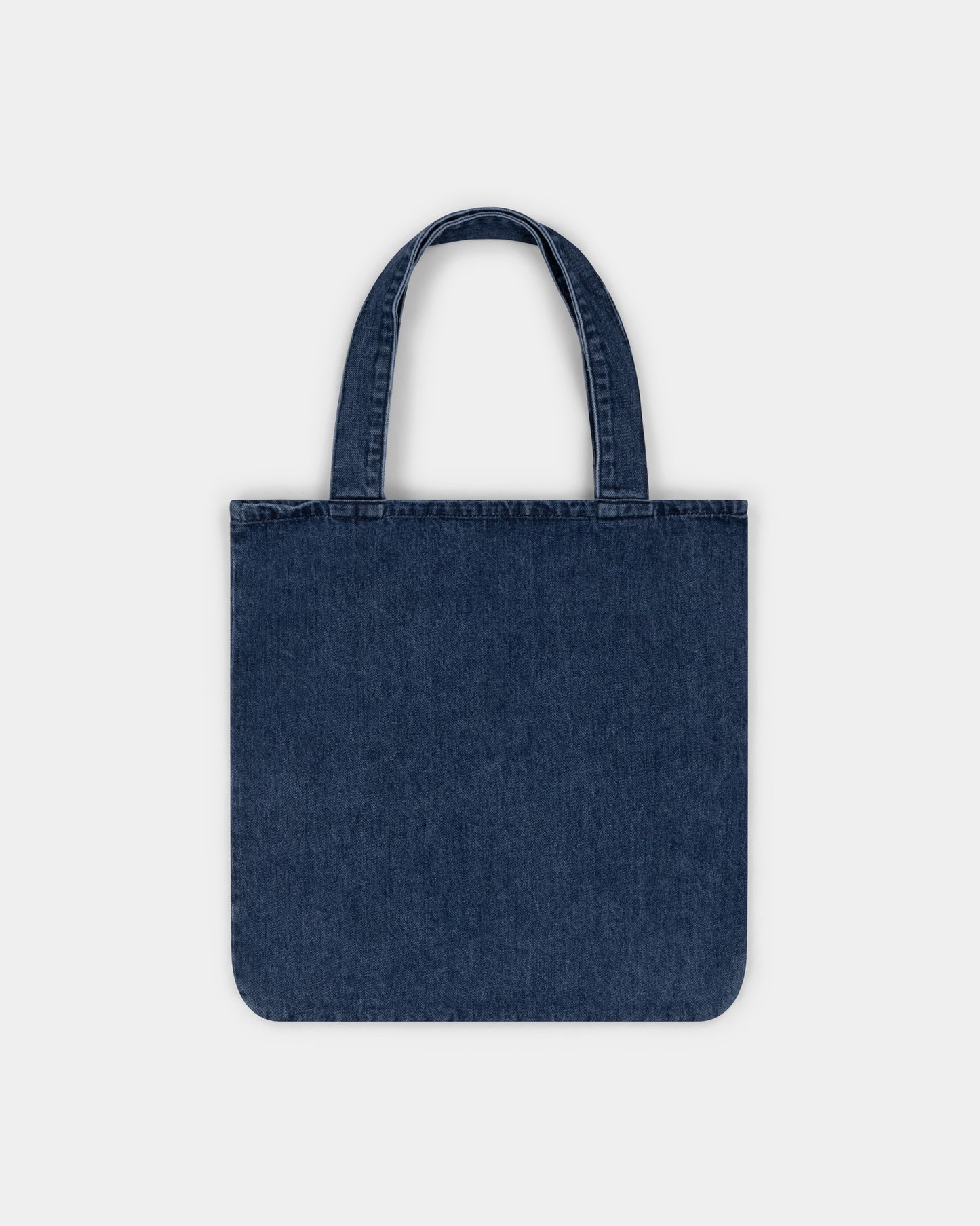 oversized tote bag _ dark wash
