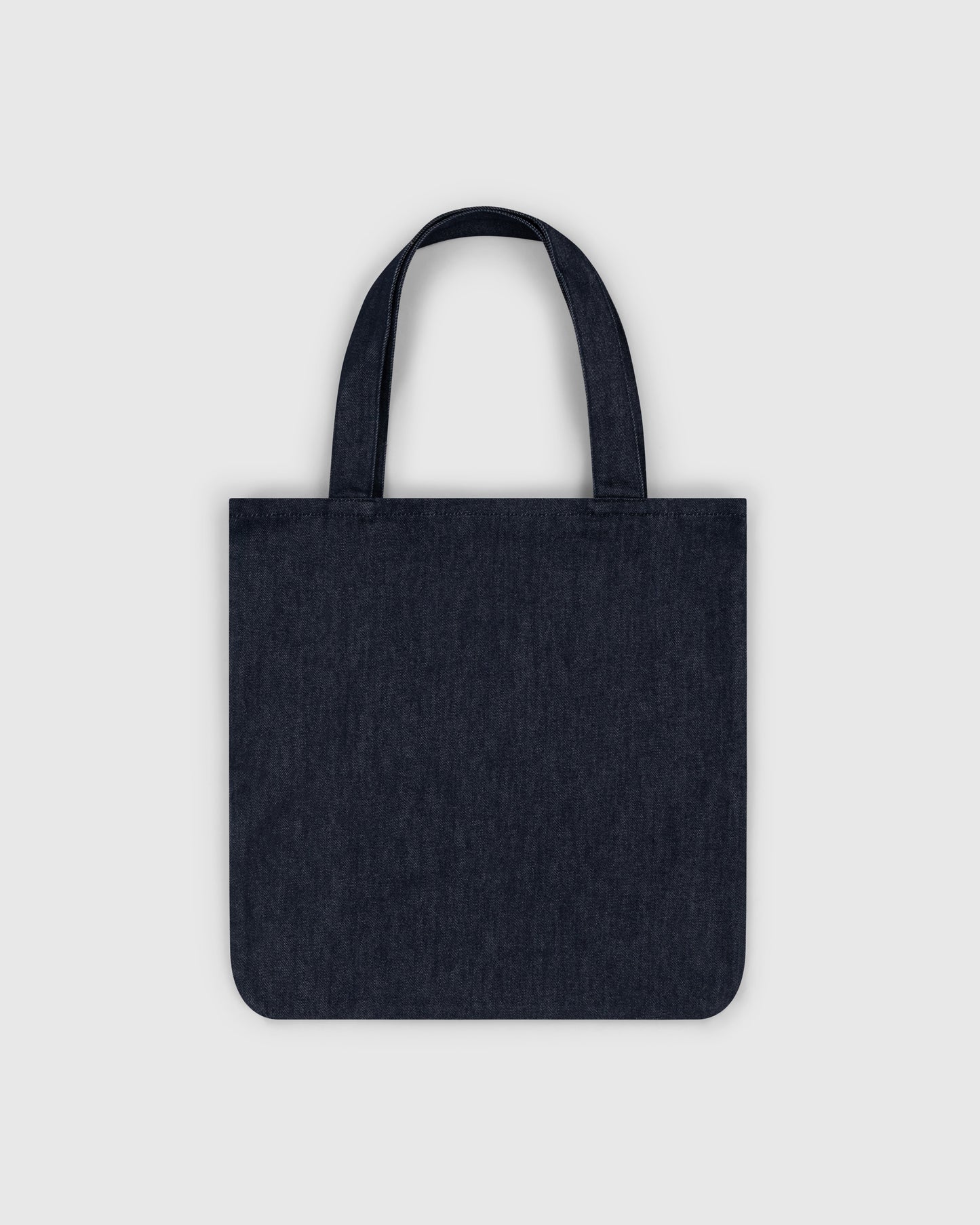 oversized tote bag _ raw denim