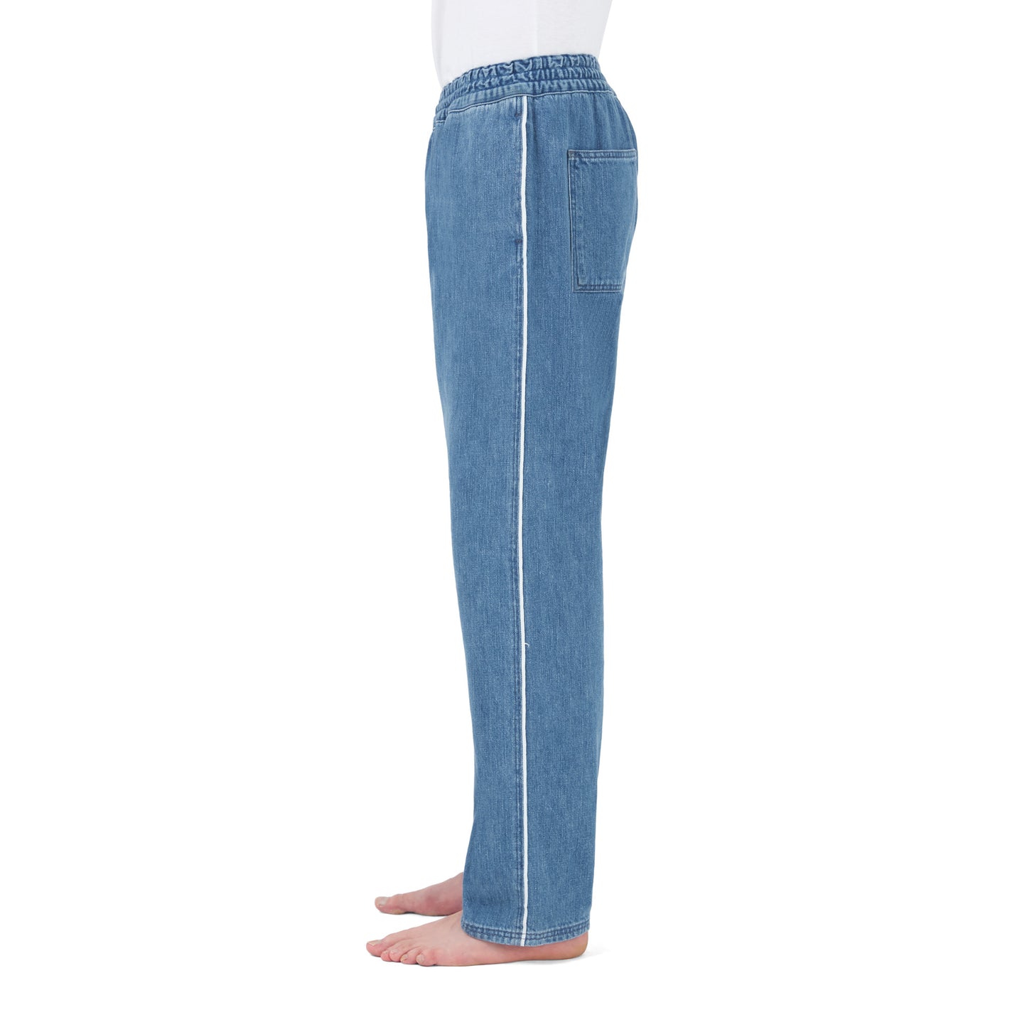 track pants _ stone wash selvedge denim