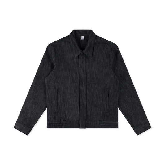 bomber jacket _ raw indigo selvedge denim