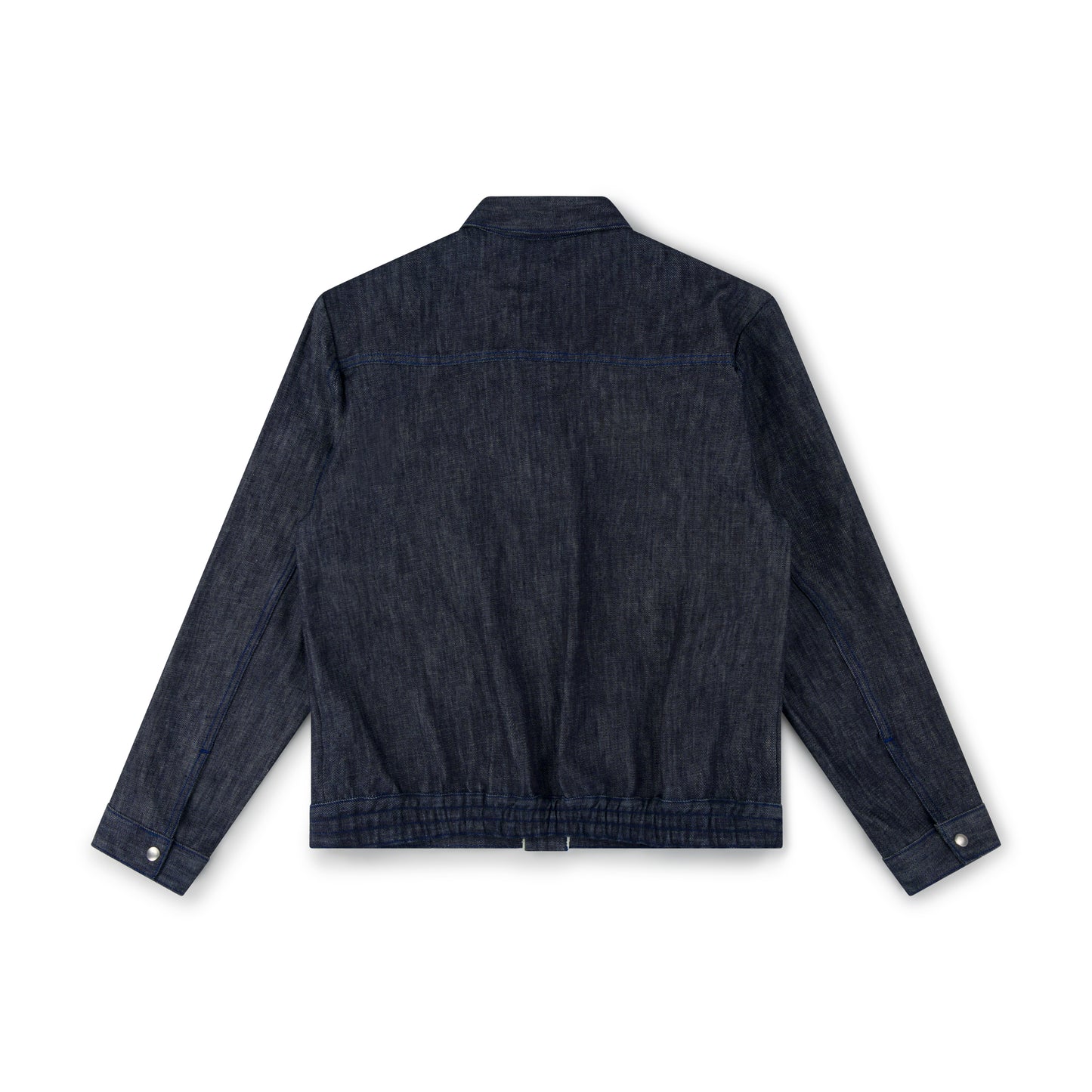 bomber jacket _ rinsed indigo selvedge denim
