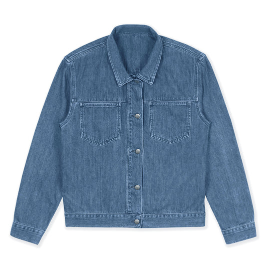 pocket jacket _ stone wash selvedge denim