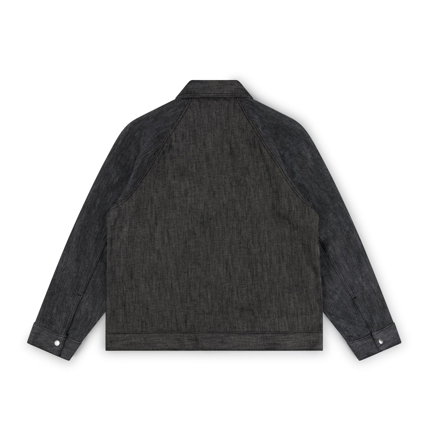 raglan jacket _ black/grey selvedge denim