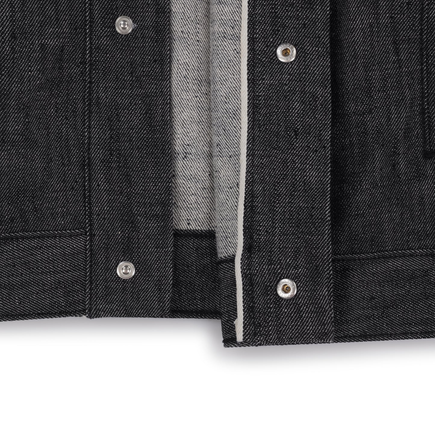 raglan jacket _ black/grey selvedge denim
