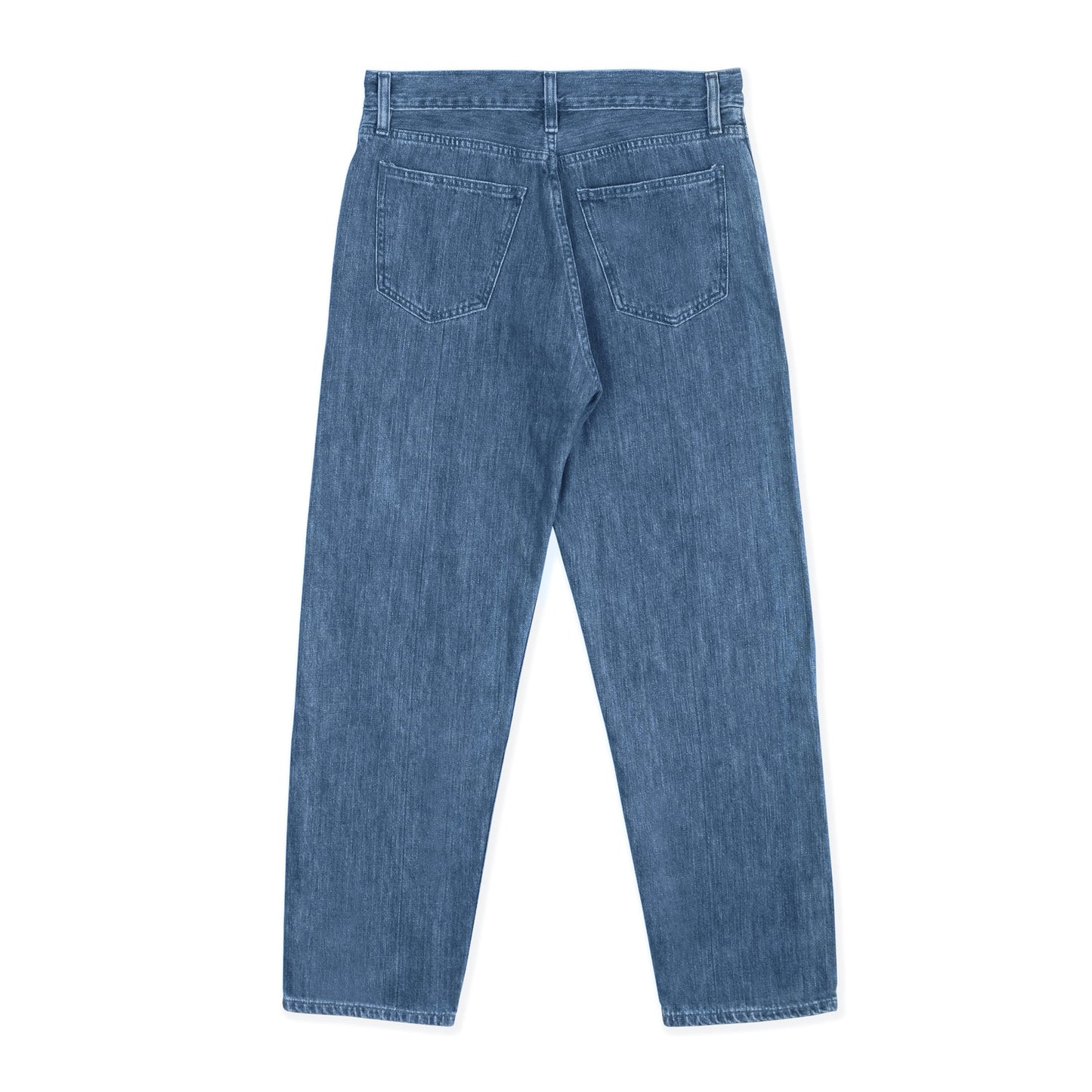 relaxed tapered jean _ stone wash selvedge denim