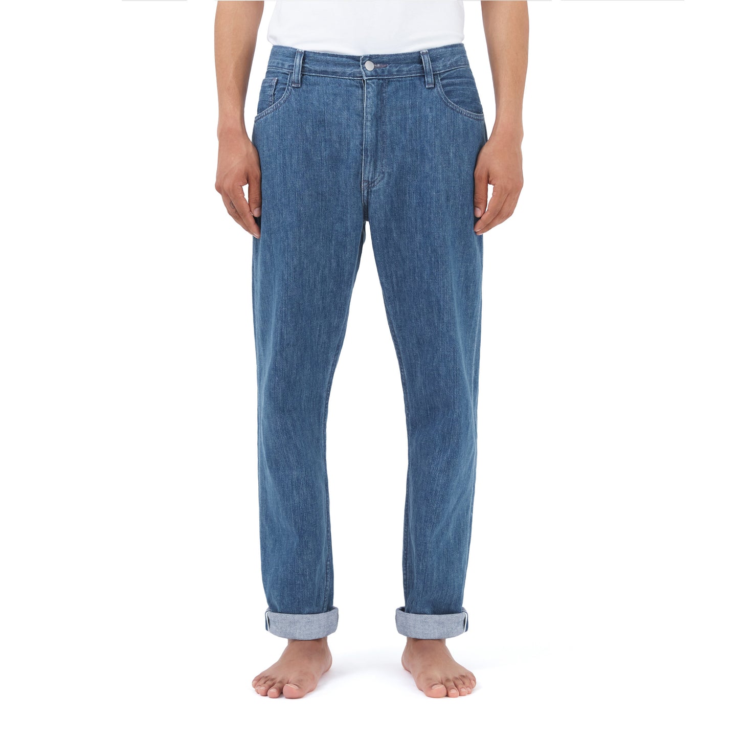 standard jean _ stone wash selvedge denim