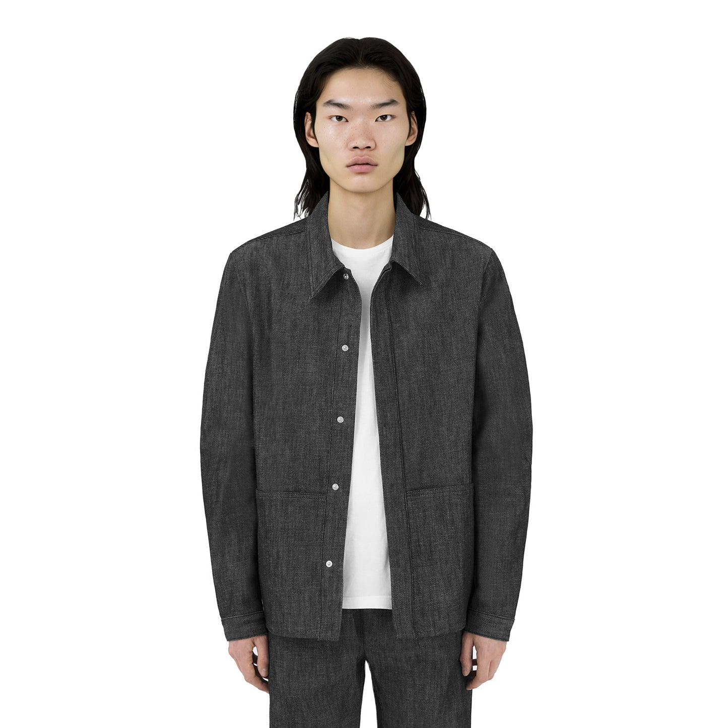work jacket _ raw black