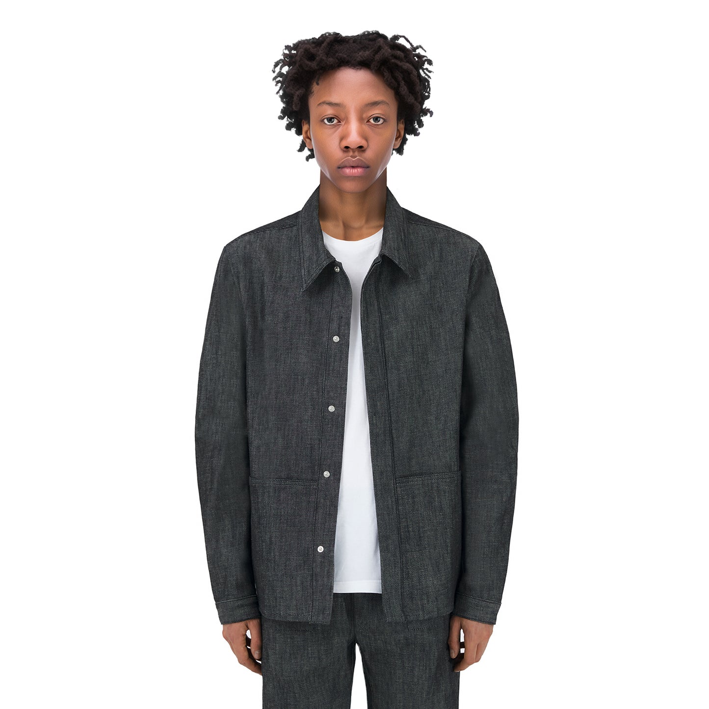 work jacket _ raw indigo