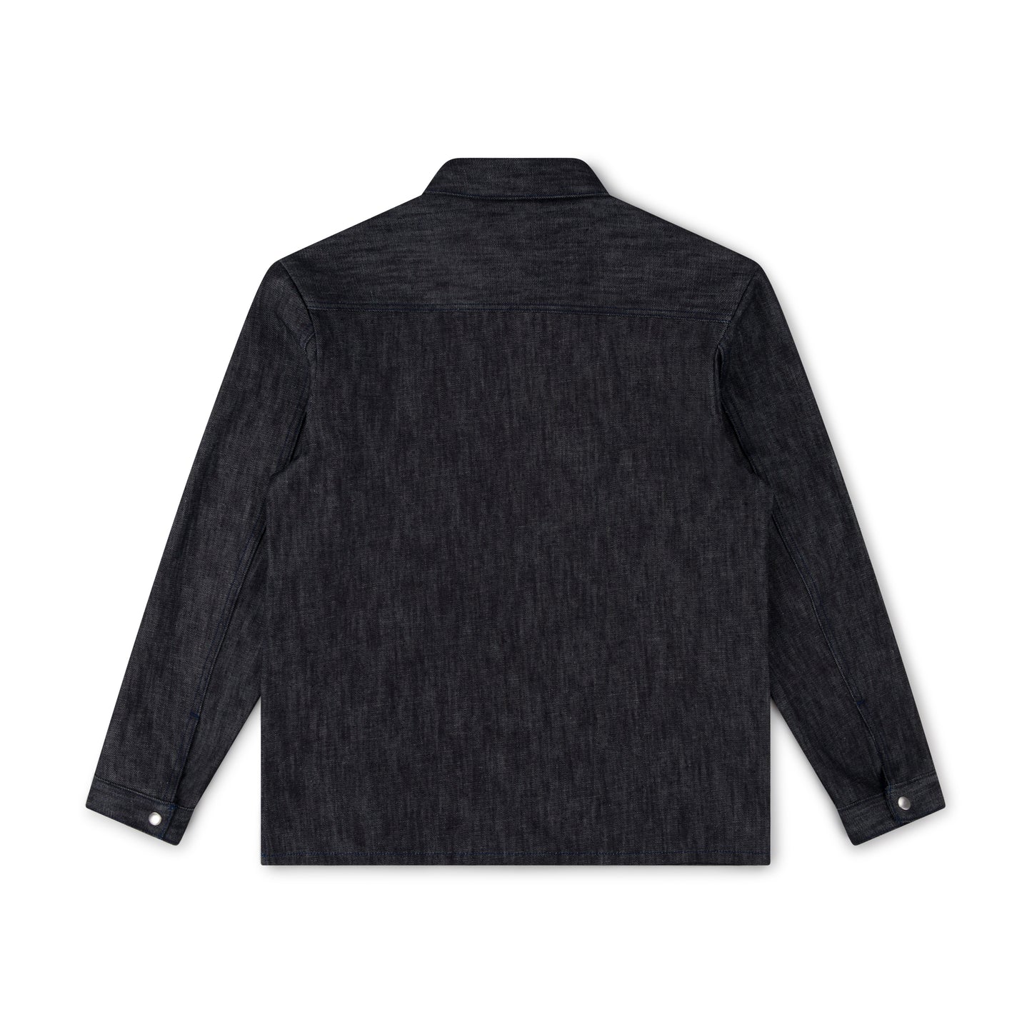 zipper overshirt _ raw indigo selvedge denim