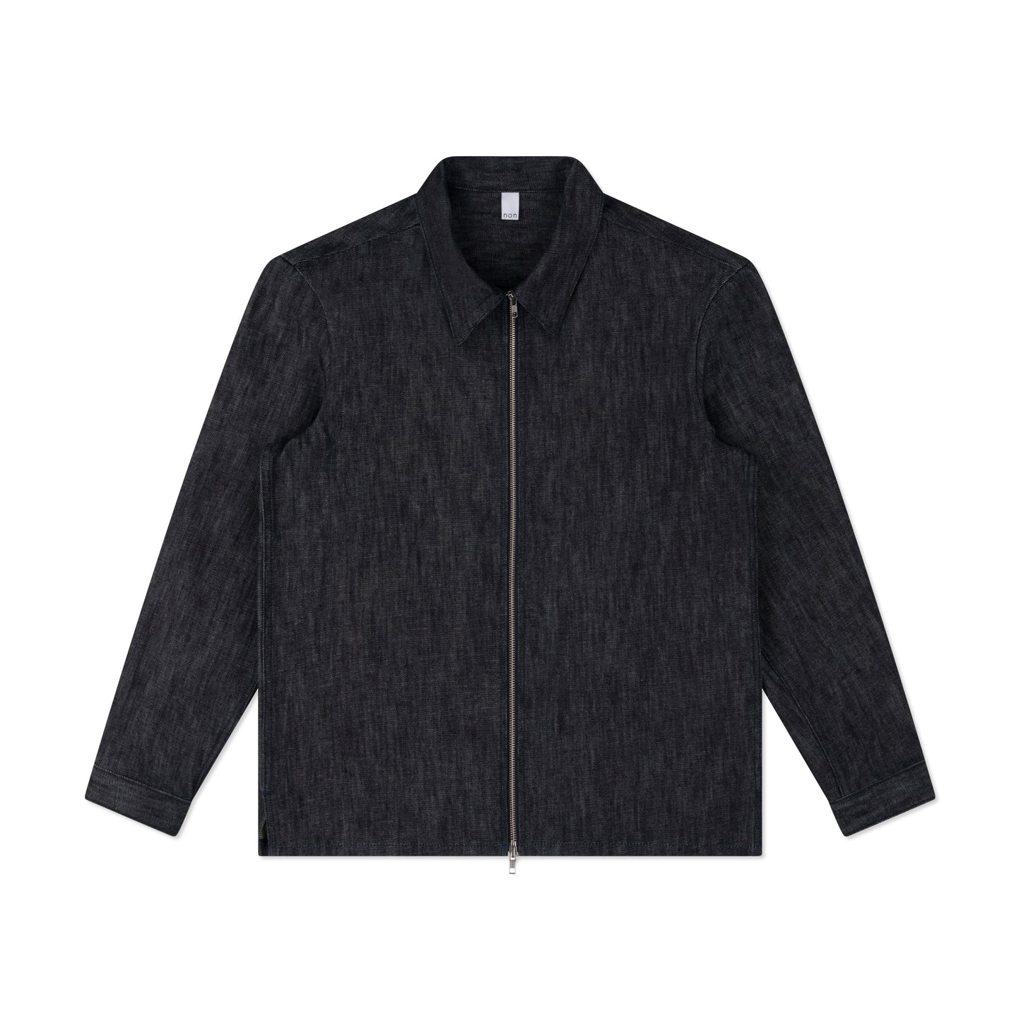 zipper overshirt _ raw indigo selvedge denim
