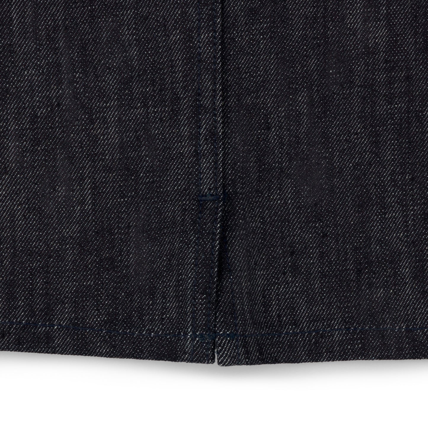 zipper overshirt _ raw indigo selvedge denim