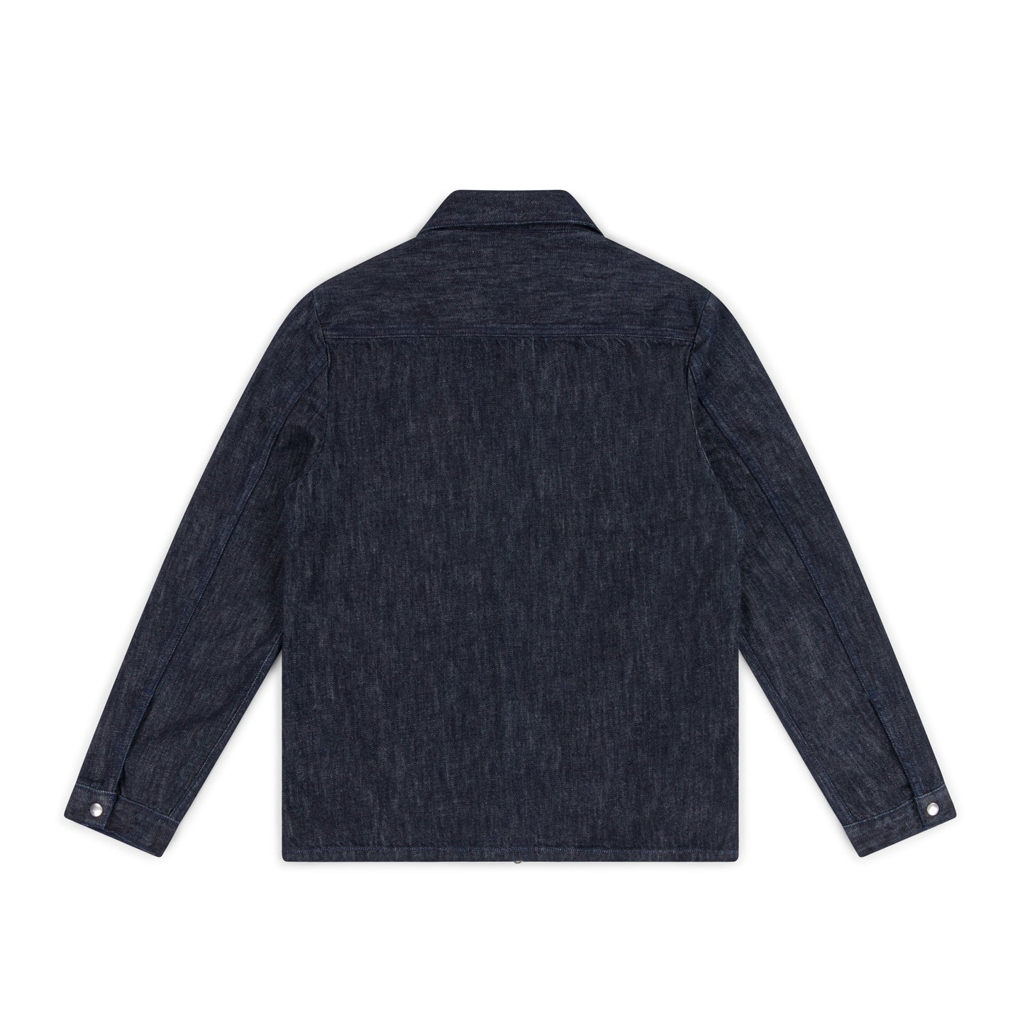 zipper overshirt _ rinsed indigo