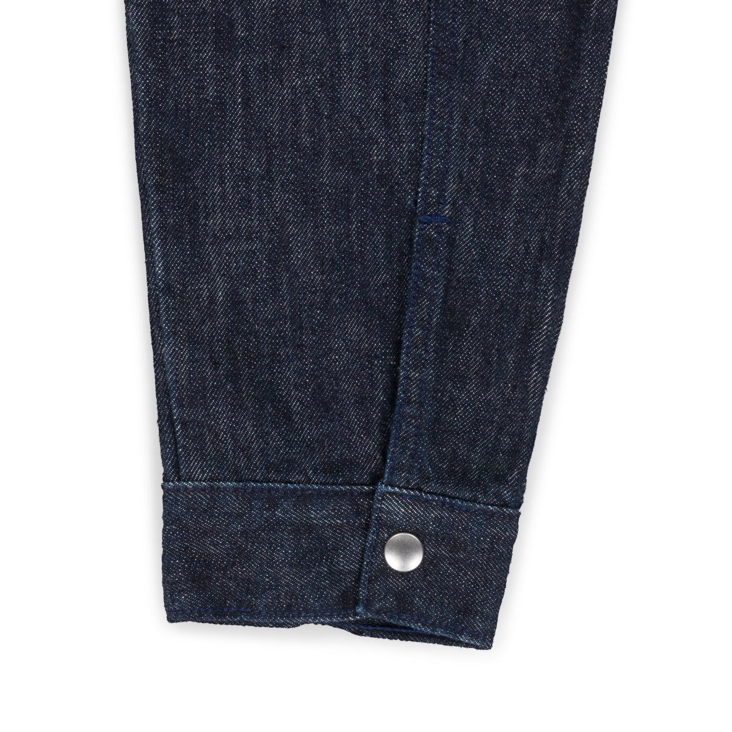 zipper overshirt _ rinsed indigo selvedge denim
