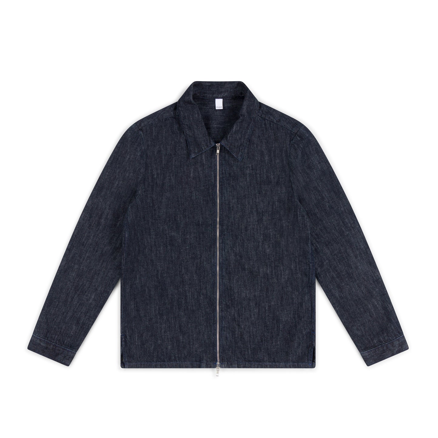 zipper overshirt _ rinsed indigo selvedge denim