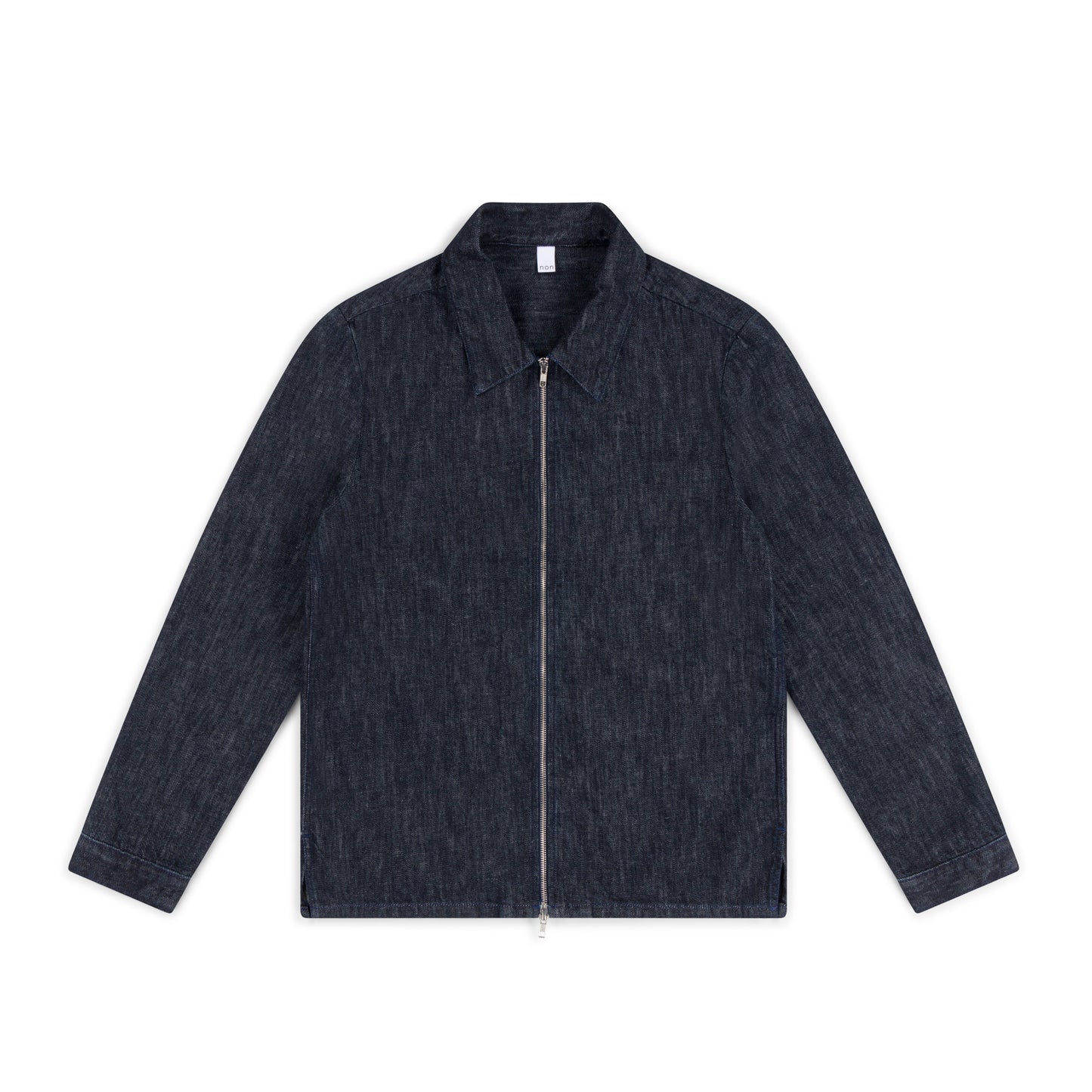 zipper overshirt _ rinsed indigo