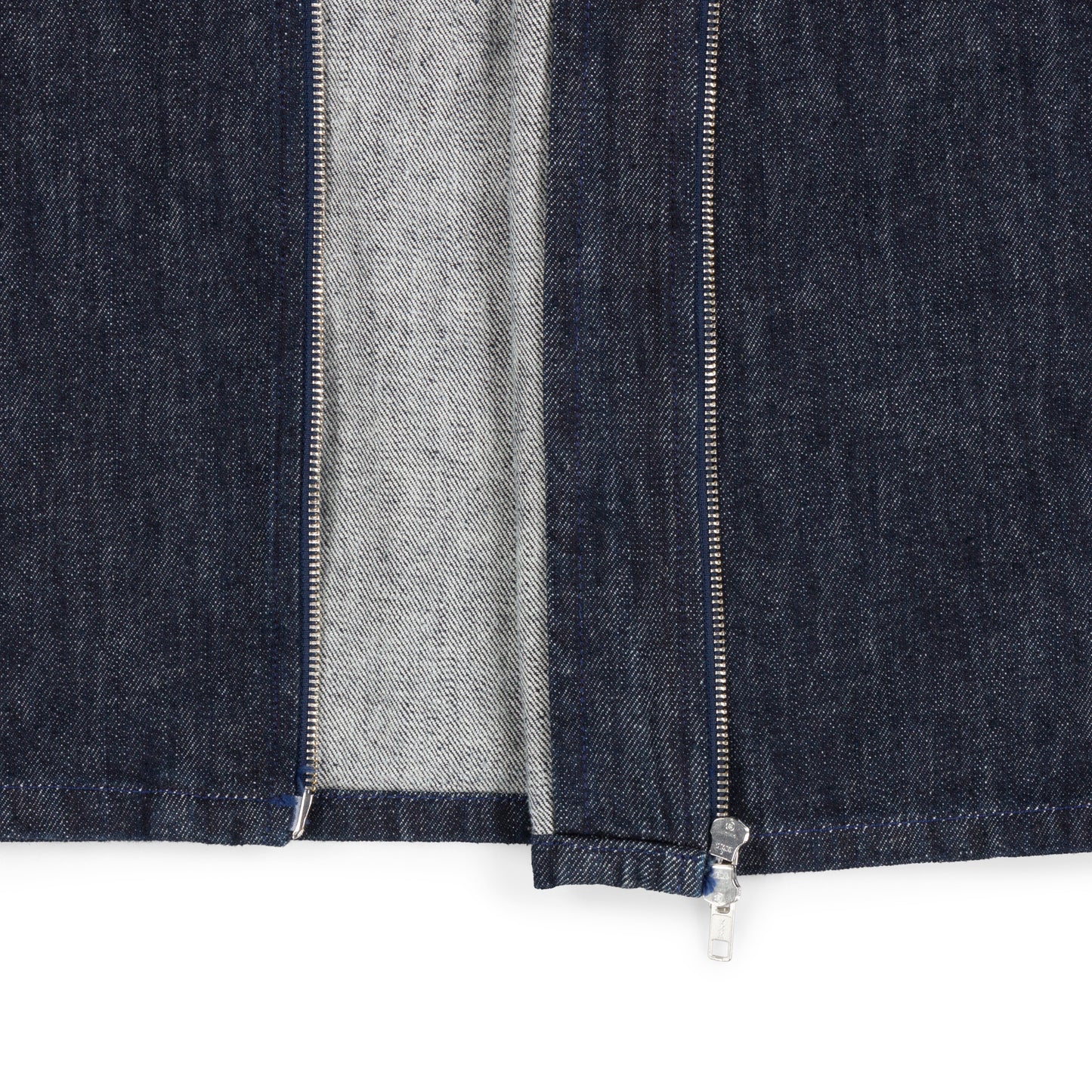 zipper overshirt _ rinsed indigo