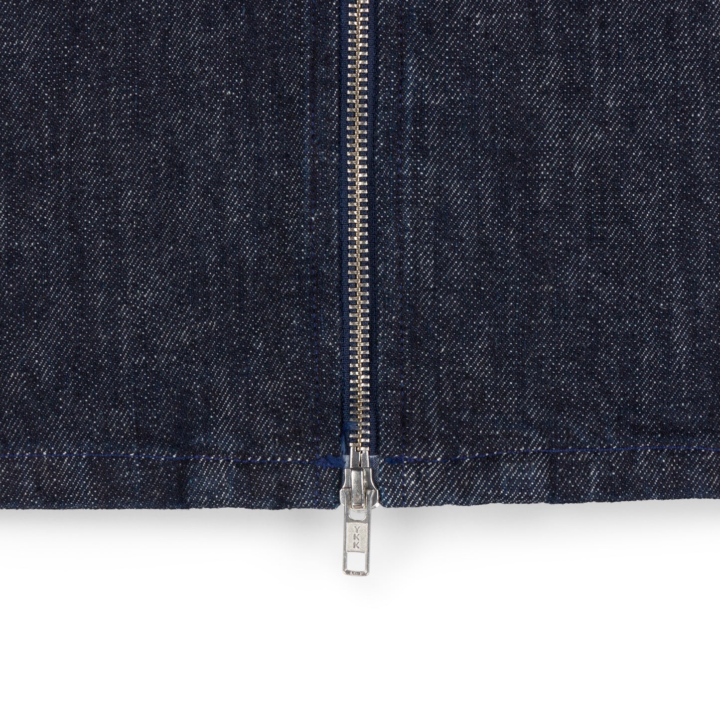 zipper overshirt _ rinsed indigo