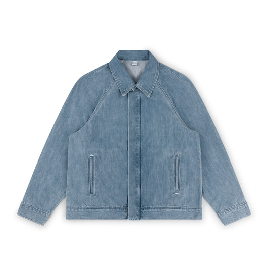 raglan jacket _ ozone wash selvedge denim