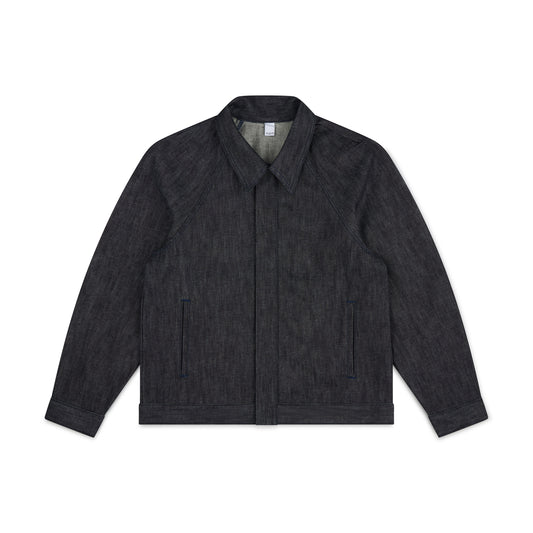 raglan jacket _ raw indigo selvedge denim