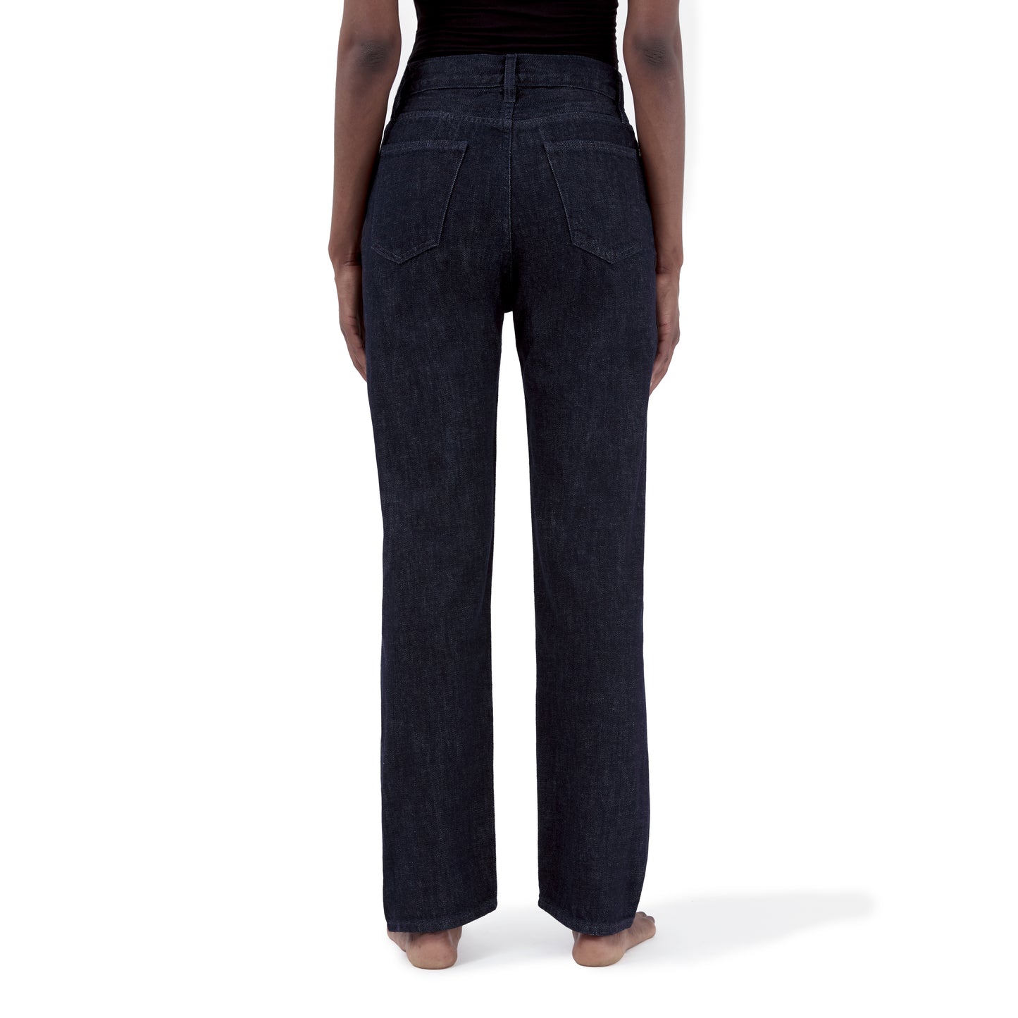 relaxed tapered jean _ rinsed indigo selvedge denim