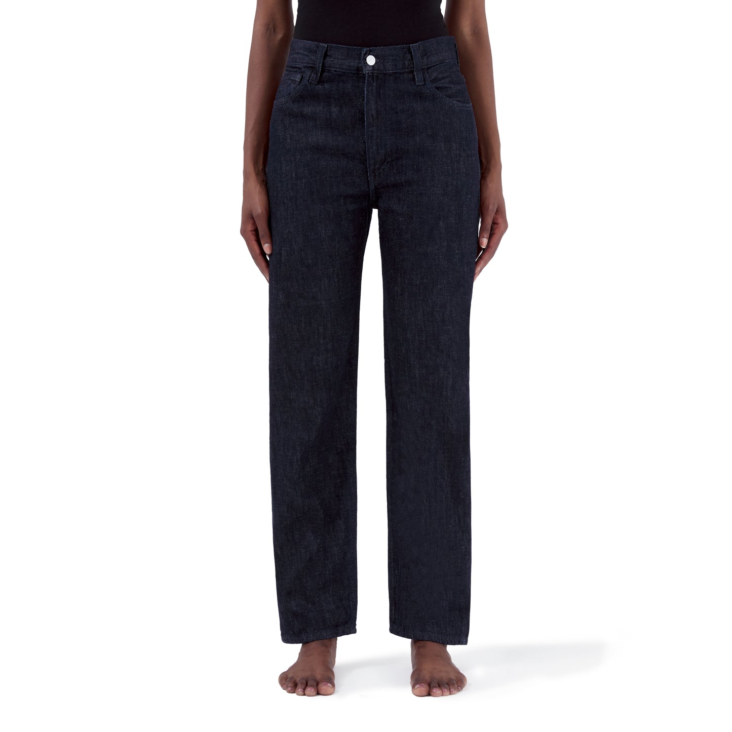 relaxed tapered jean _ rinsed indigo selvedge denim