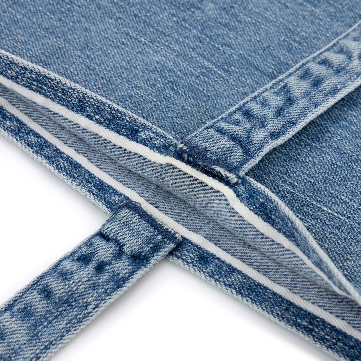 tote bag _ acid wash selvedge denim
