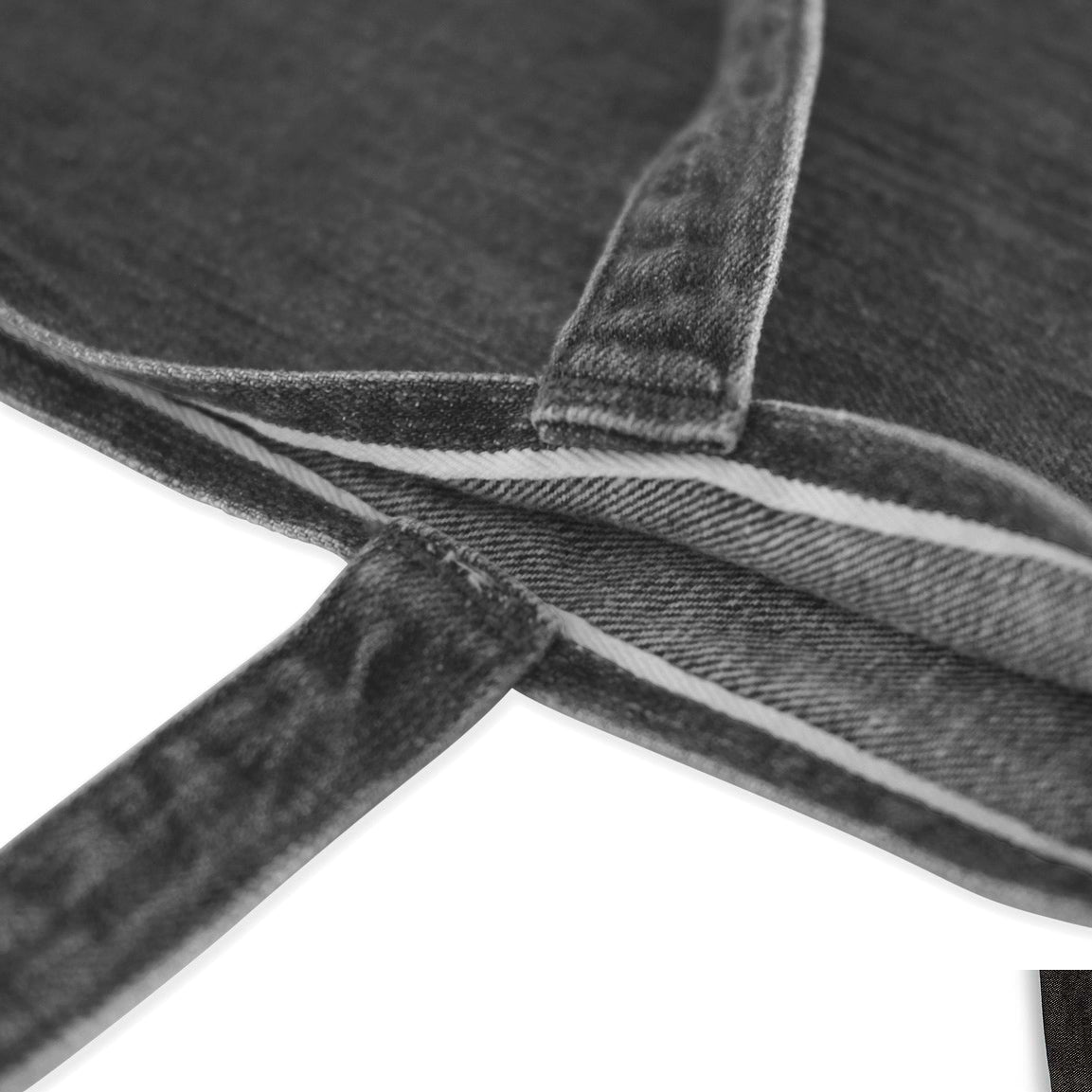 tote bag _ washed grey selvedge denim