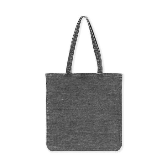 tote bag _ washed grey selvedge denim