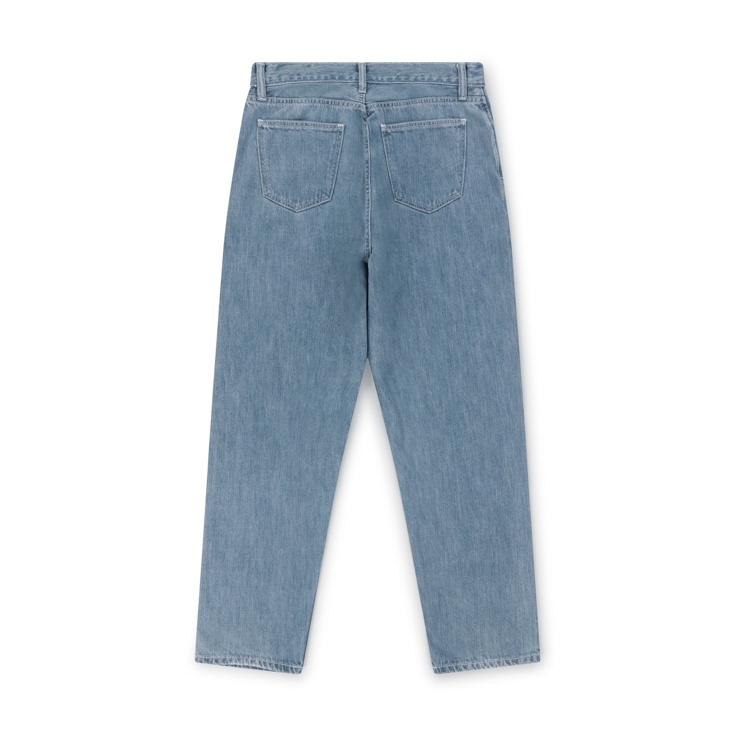 wide jean _ ozone wash selvedge denim