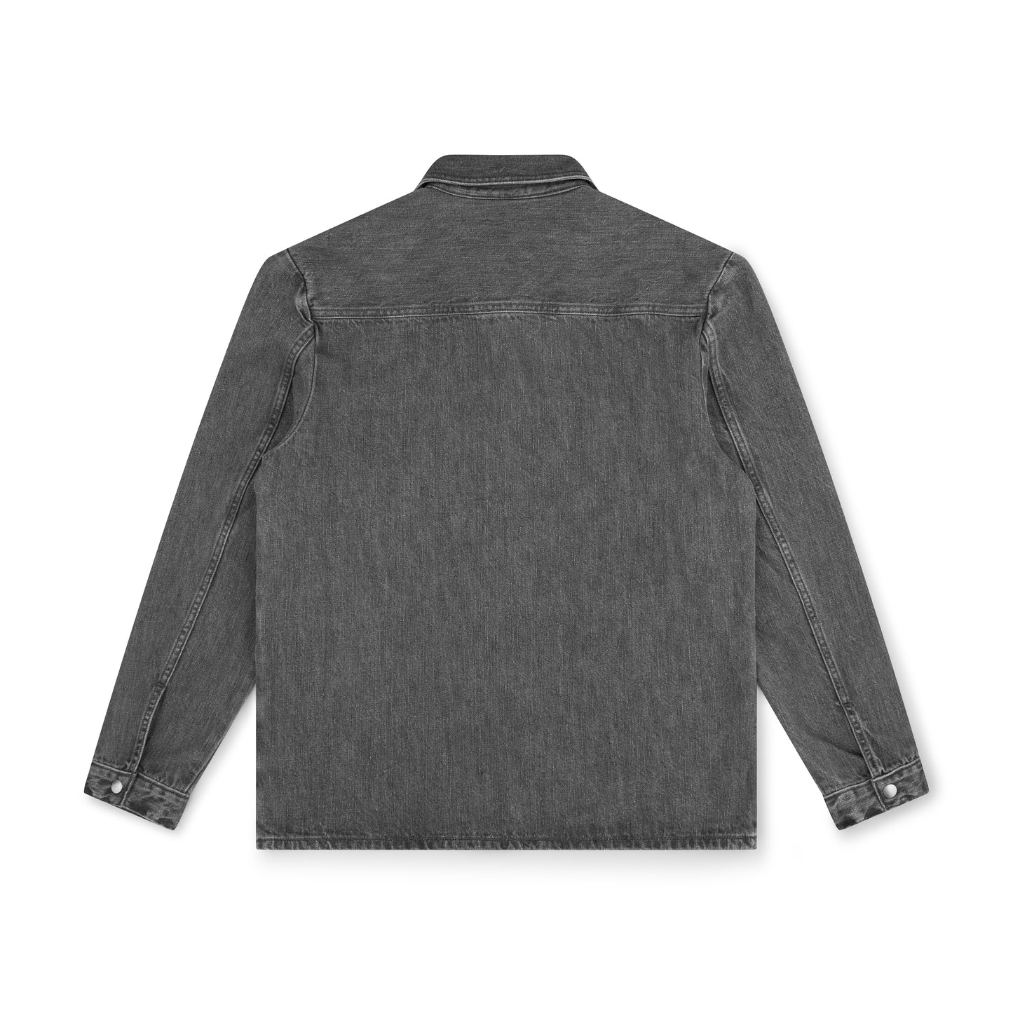 work jacket _ washed grey selvedge denim