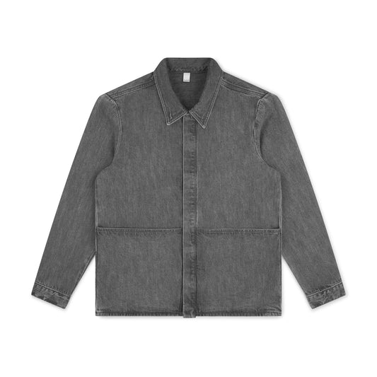 work jacket _ washed grey