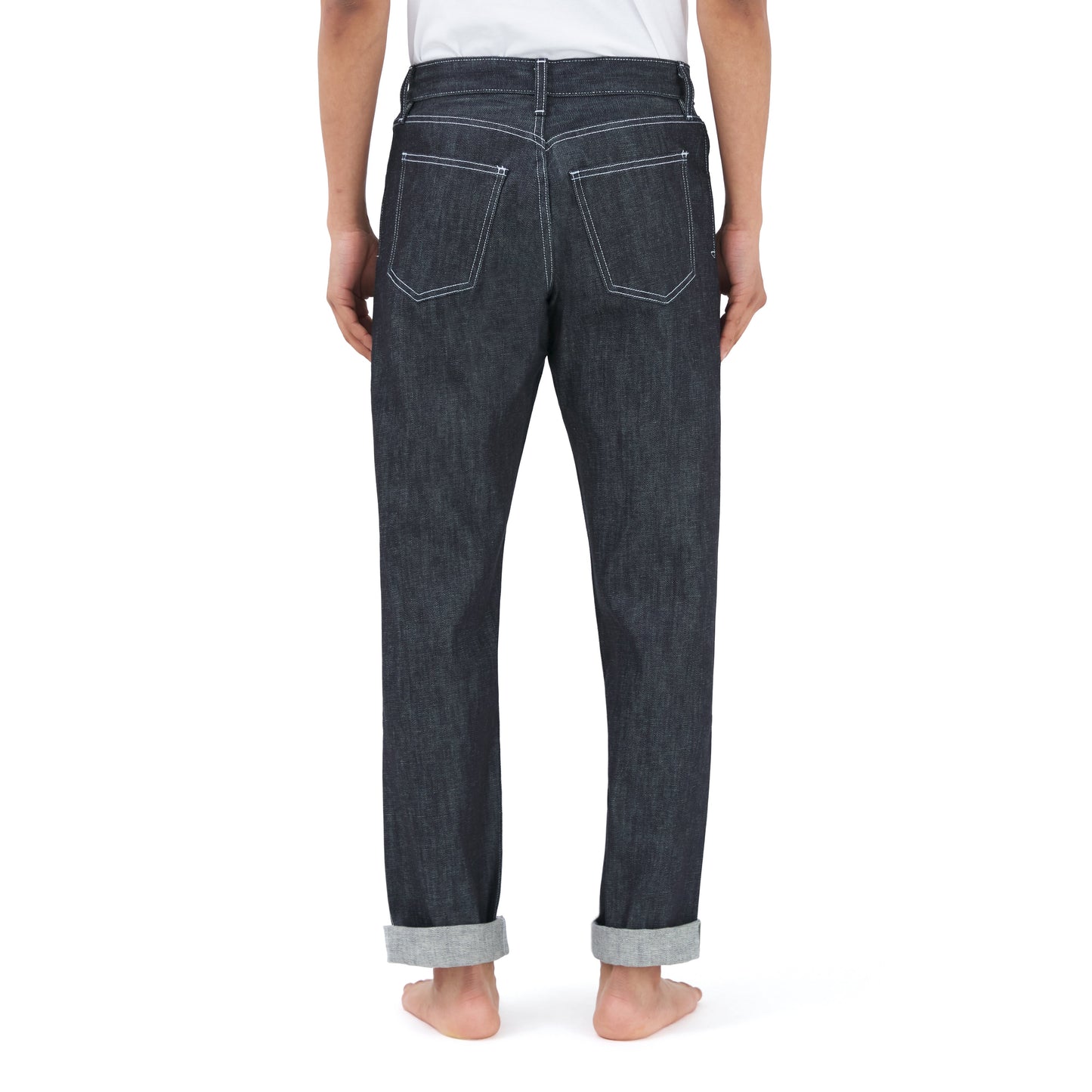standard jean _ raw indigo selvedge denim w/ contrast