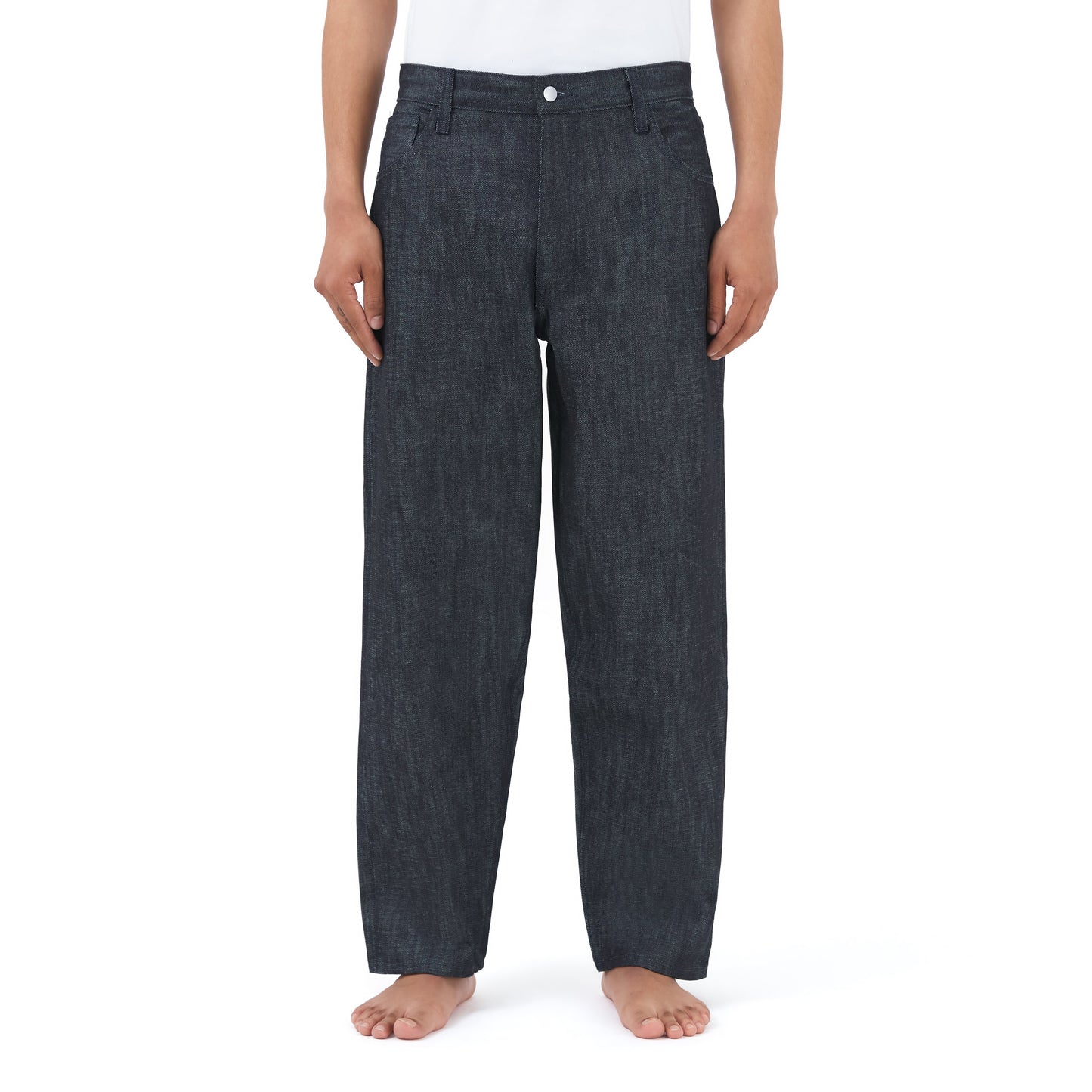 wide jean _ raw indigo