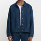 oversized jacket _ dark wash denim