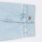 oversized jacket _ light wash denim