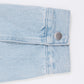 oversized jacket _ light wash denim