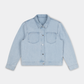 oversized jacket _ light wash denim