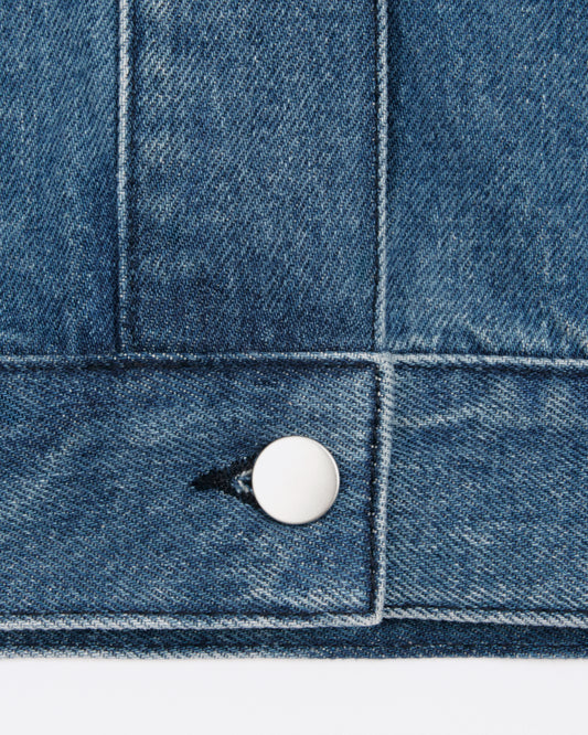 oversized jacket _ medium wash denim