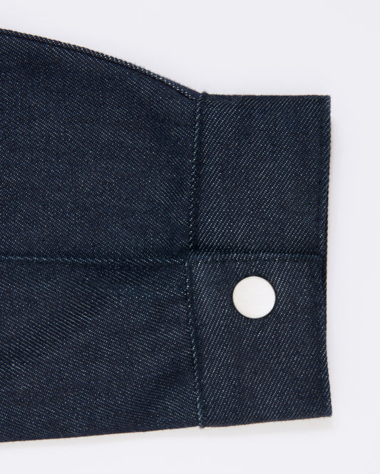 oversized jacket _ raw indigo denim