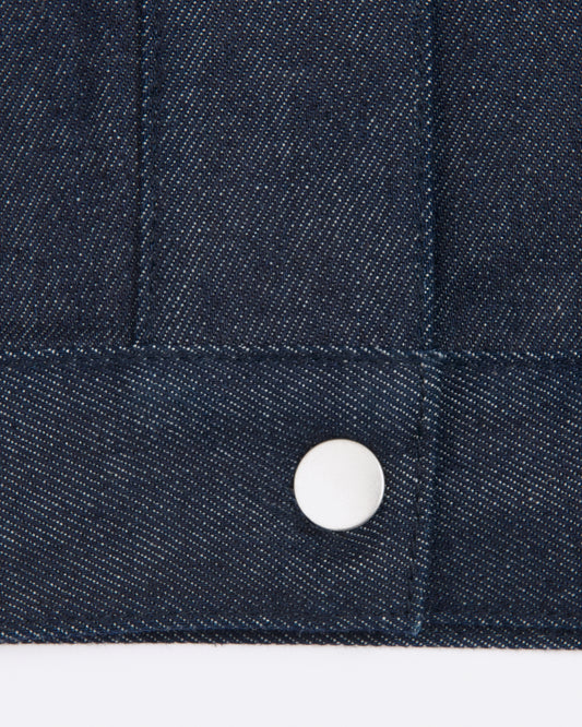 oversized jacket _ raw indigo denim