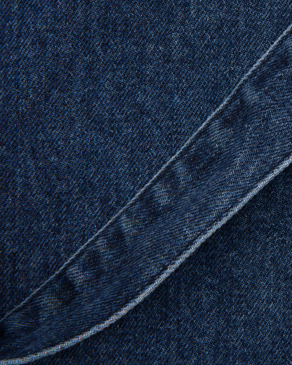 oversized tote bag _ dark wash