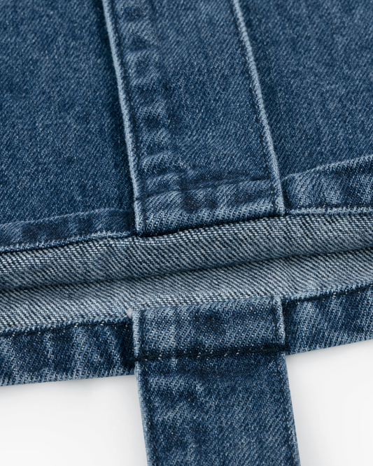 oversized tote bag _ medium wash