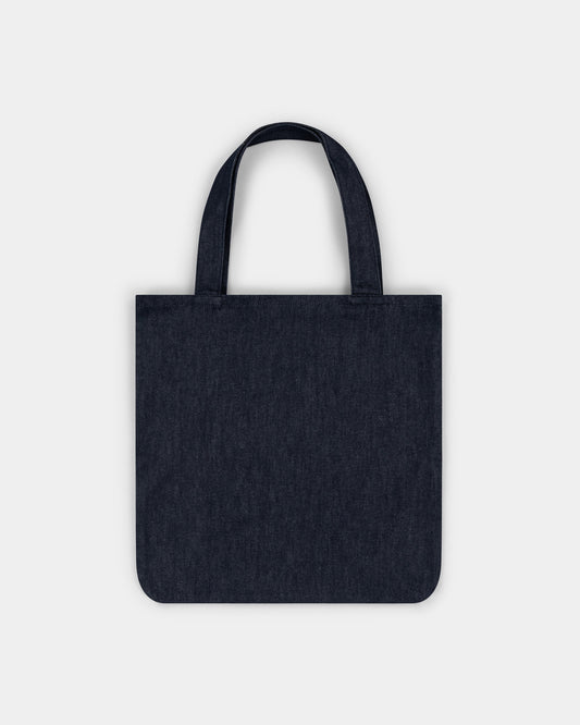 oversized tote bag _ raw denim