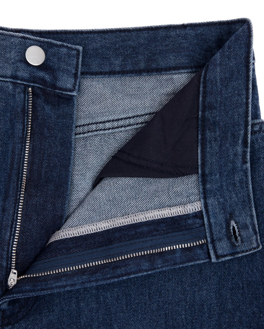 straight jean _ dark wash denim