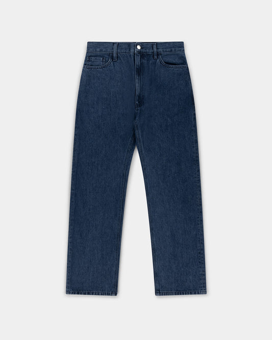 straight jean _ dark wash denim