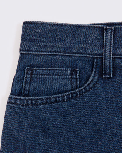 straight jean _ dark wash denim