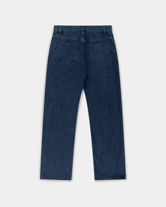 straight jean _ dark wash denim