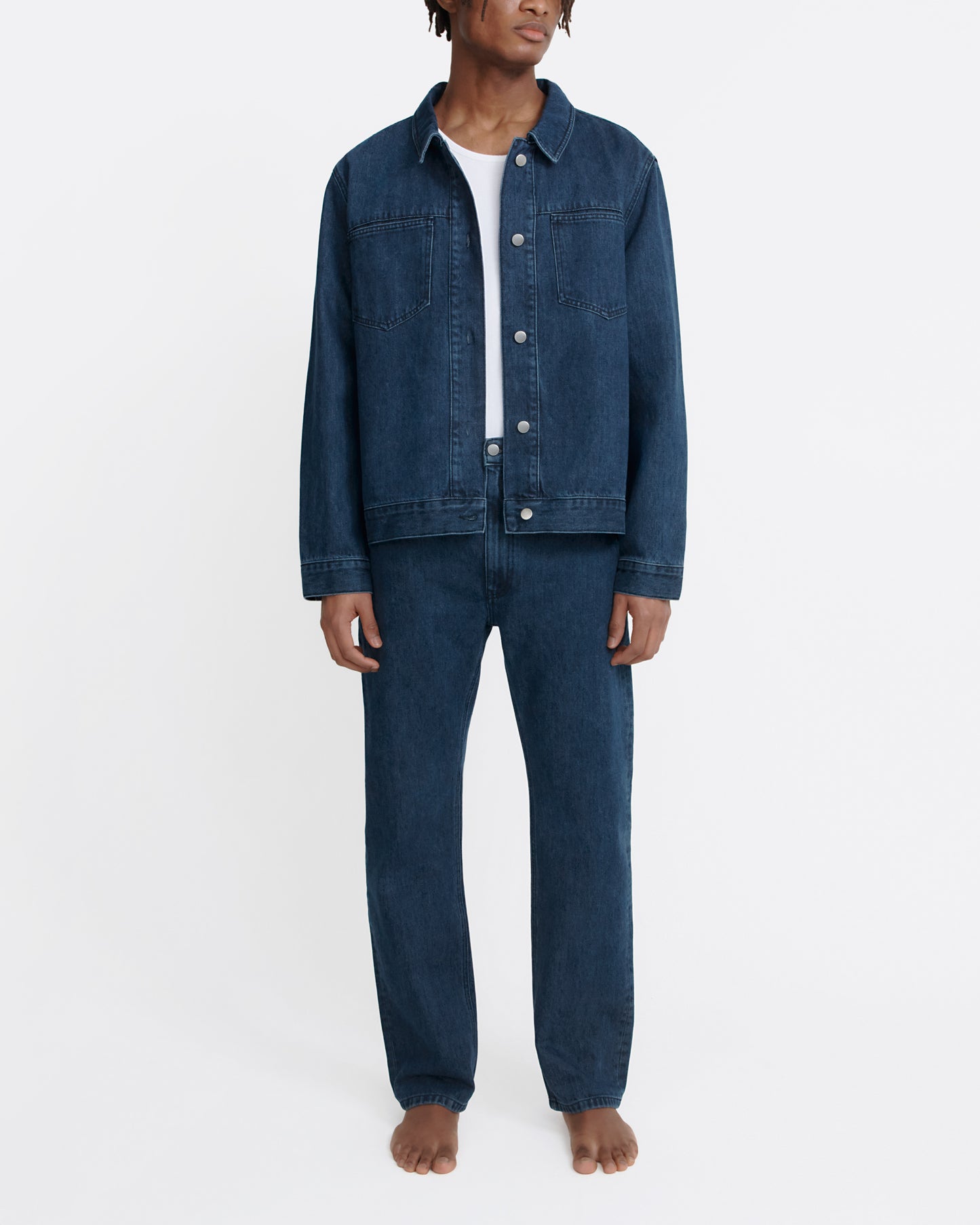 straight jean _ dark wash denim