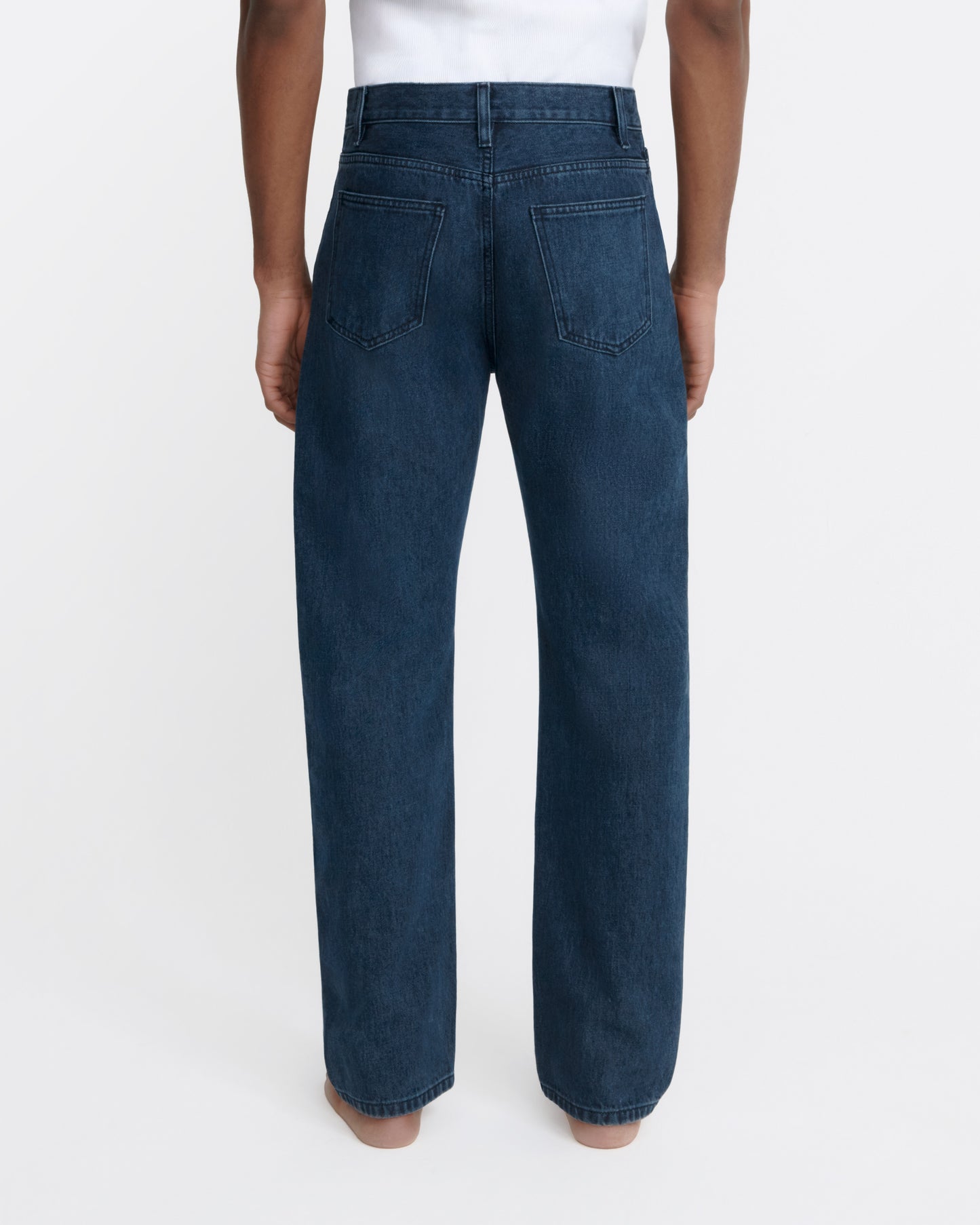 straight jean _ dark wash denim
